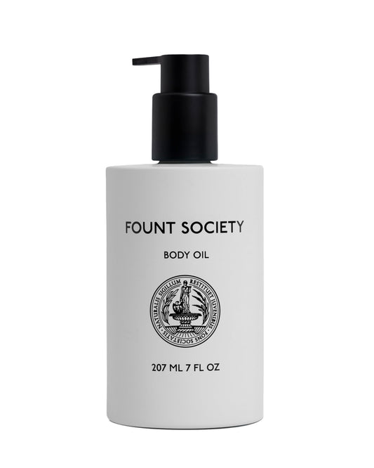 Fount Society Body Oil - 7 fl oz Hydrating Oil for Nourished Skin - Lightweight, Fast Absorbing, Non-Greasy Formula - Vegan & Cruelty-Free - No Beauty & Personal Care Fount Society
