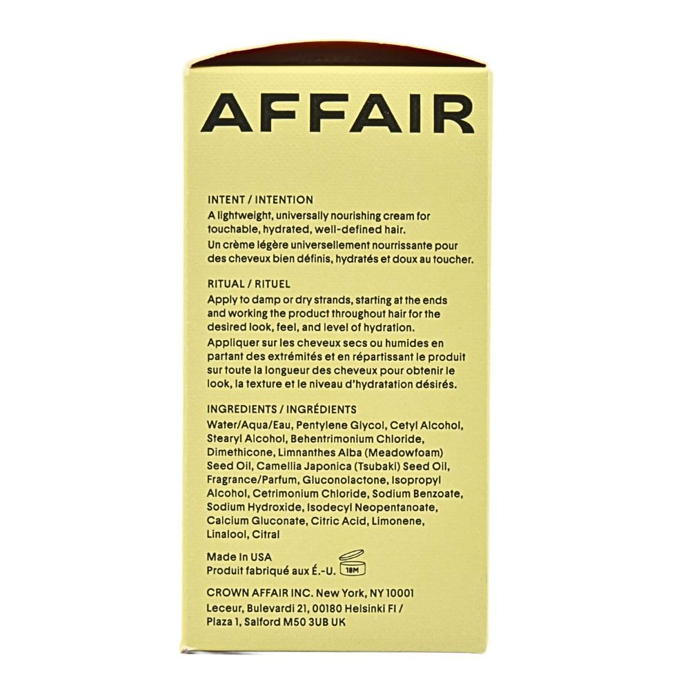 CROWN AFFAIR The Mini Leave-In Conditioner Cream 1.7 oz | Lightweight Hydrating Anti-Frizz Cream for Dry, Fine & Damaged Hair | Curl Enhancing, Heat Beauty & Personal Care CROWN AFFAIR