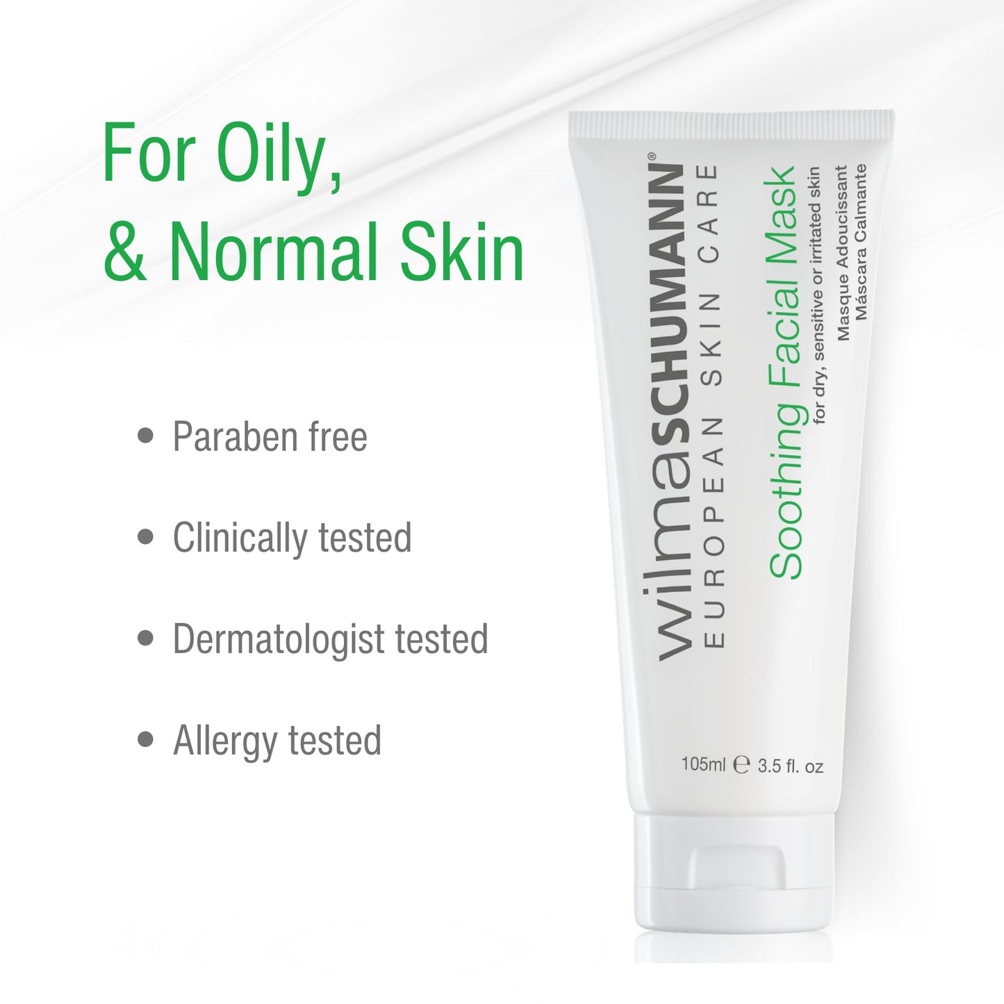 WILMA SCHUMANN Soothing Facial Mask, Dry Skin Face Mask, 3.5 oz Beauty & Personal Care WILMA SCHUMANN