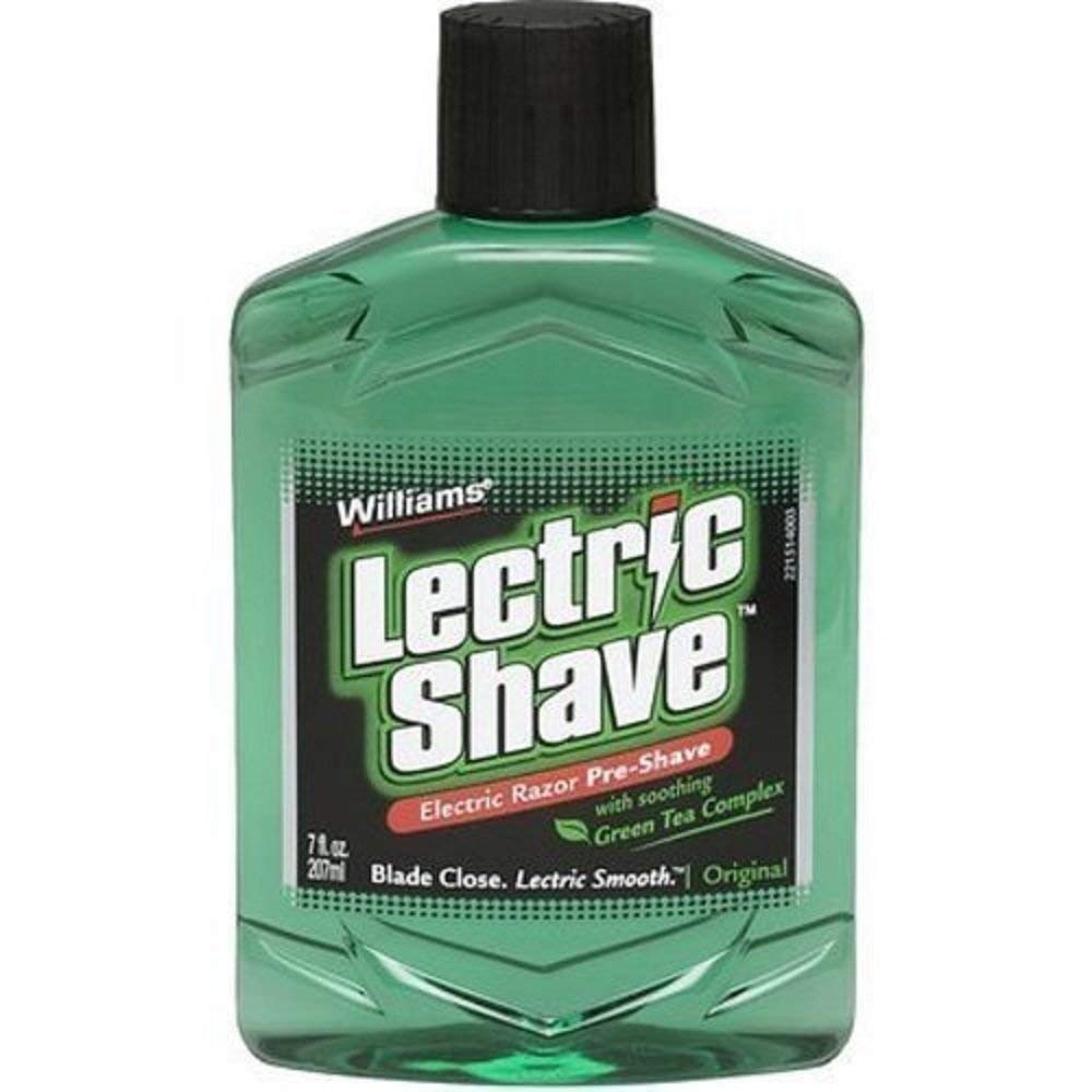 Williams Lectric Shave - Electric Razor Pre-Shave with Soothing Green Tea Complex, 7 fl oz (207 mL) Beauty & Personal Care Lectric Shave