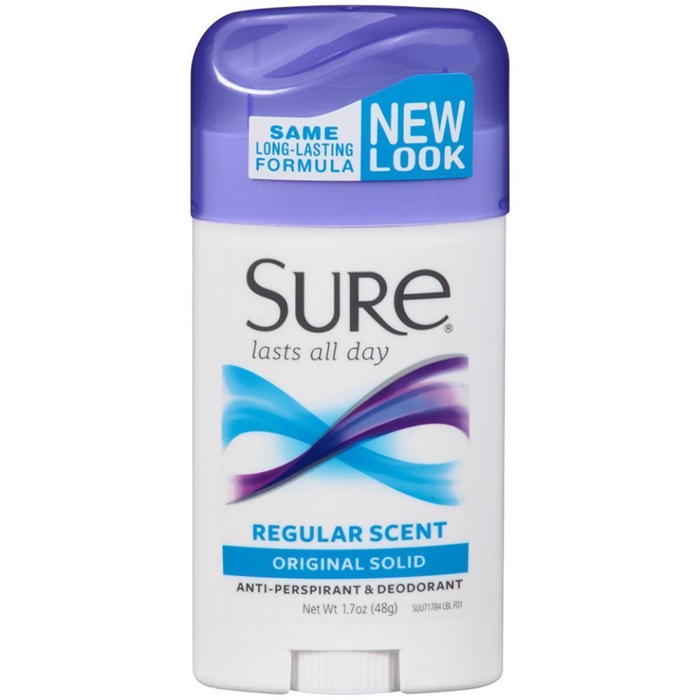 Sure Wide Anti-Perspirant Deodorant Original Solid Regular Scent 1.70 oz (Pack of 12) Beauty and Personal Care Sure