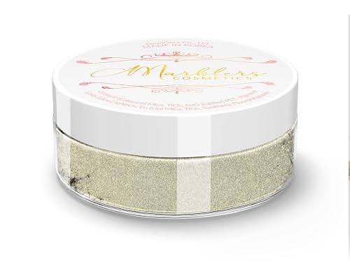 MARBLERS Chunky Natural Mica Powder [Warm Space Pearl] 0.11oz (3g) | Highly Pigmented | Non-Toxic, Vegan, Cruelty-Free | Eyeshadow, Body Butter, Nail Beauty & Personal Care MARBLERS