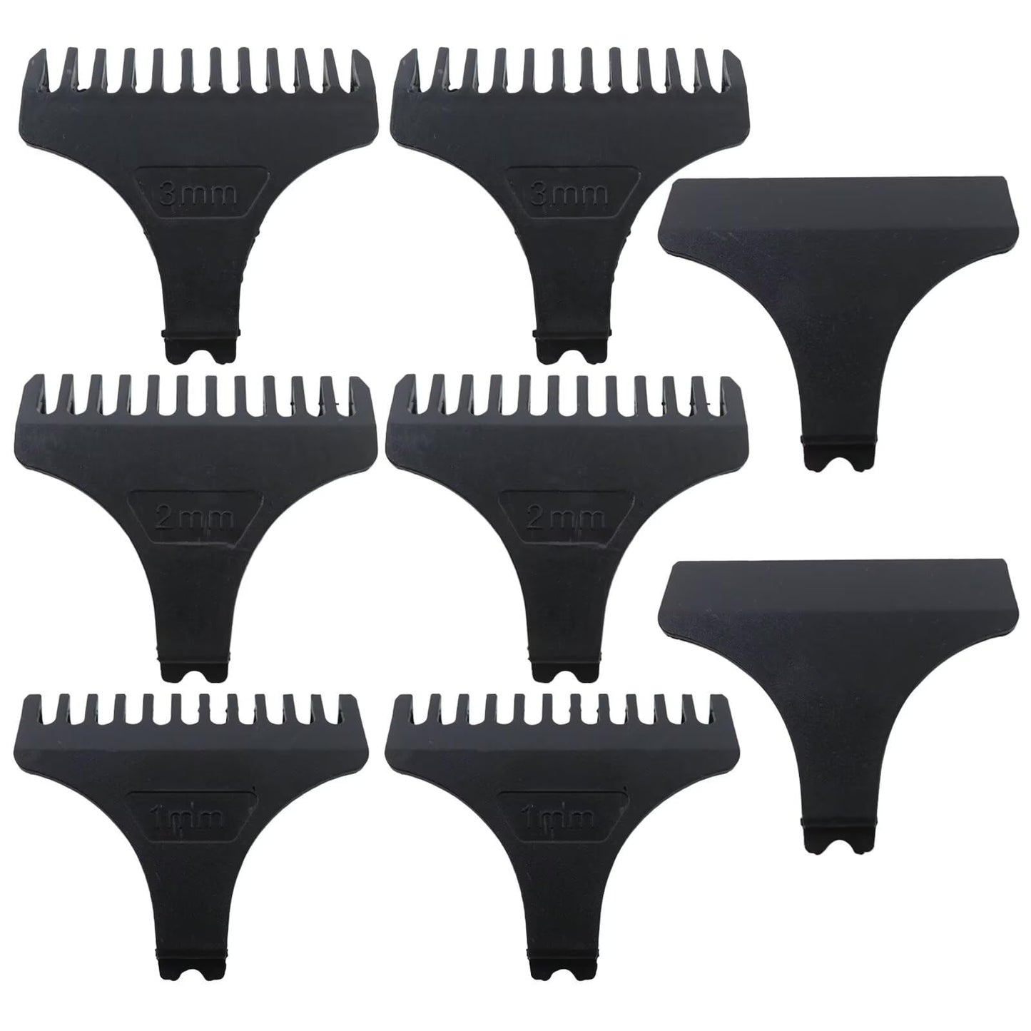 Misimain 8-Piece Safety Guard Set: 1/2/3mm Limit Combs + Scratch Protection Covers for 31mm/32mm T-Blade, for Detailer, for Electric Trimmer Beauty and Personal Care Misimain