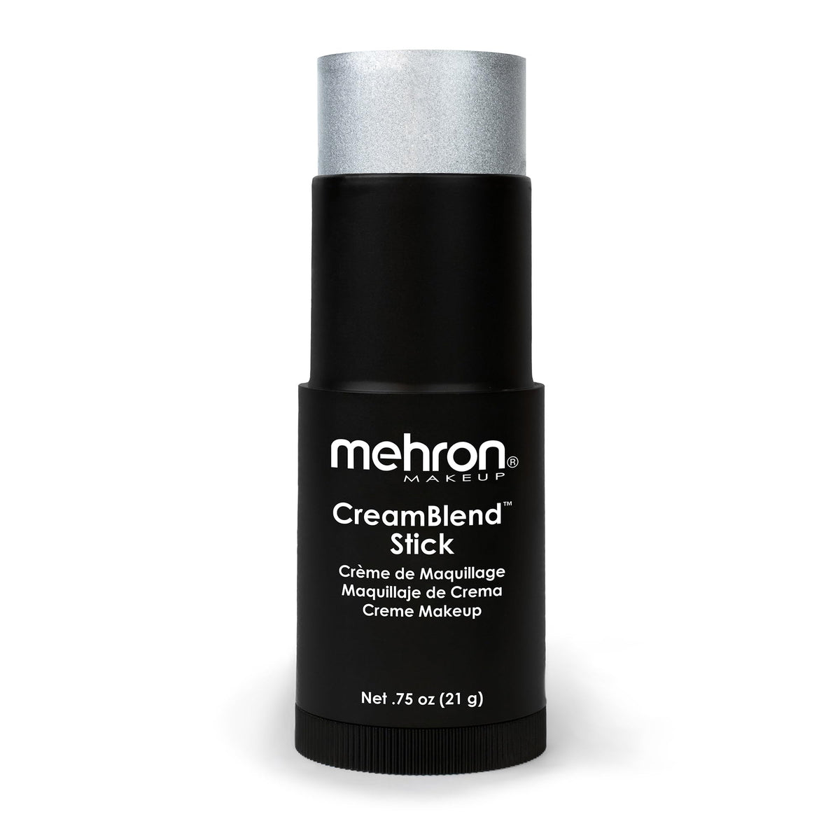 Mehron Makeup CreamBlend Stick | Face Paint, Body Paint, & Foundation Cream Makeup | Perfect for Halloween .75 oz (21 g) (Silver) Beauty & Personal Care Mehron