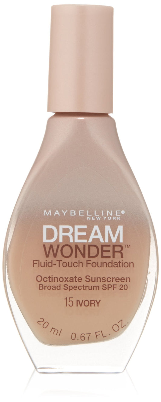 Maybelline New York Dream Wonder Fluid-Touch Foundation, Ivory, 0.67 Fluid Ounce Beauty & Personal Care MAYBELLINE