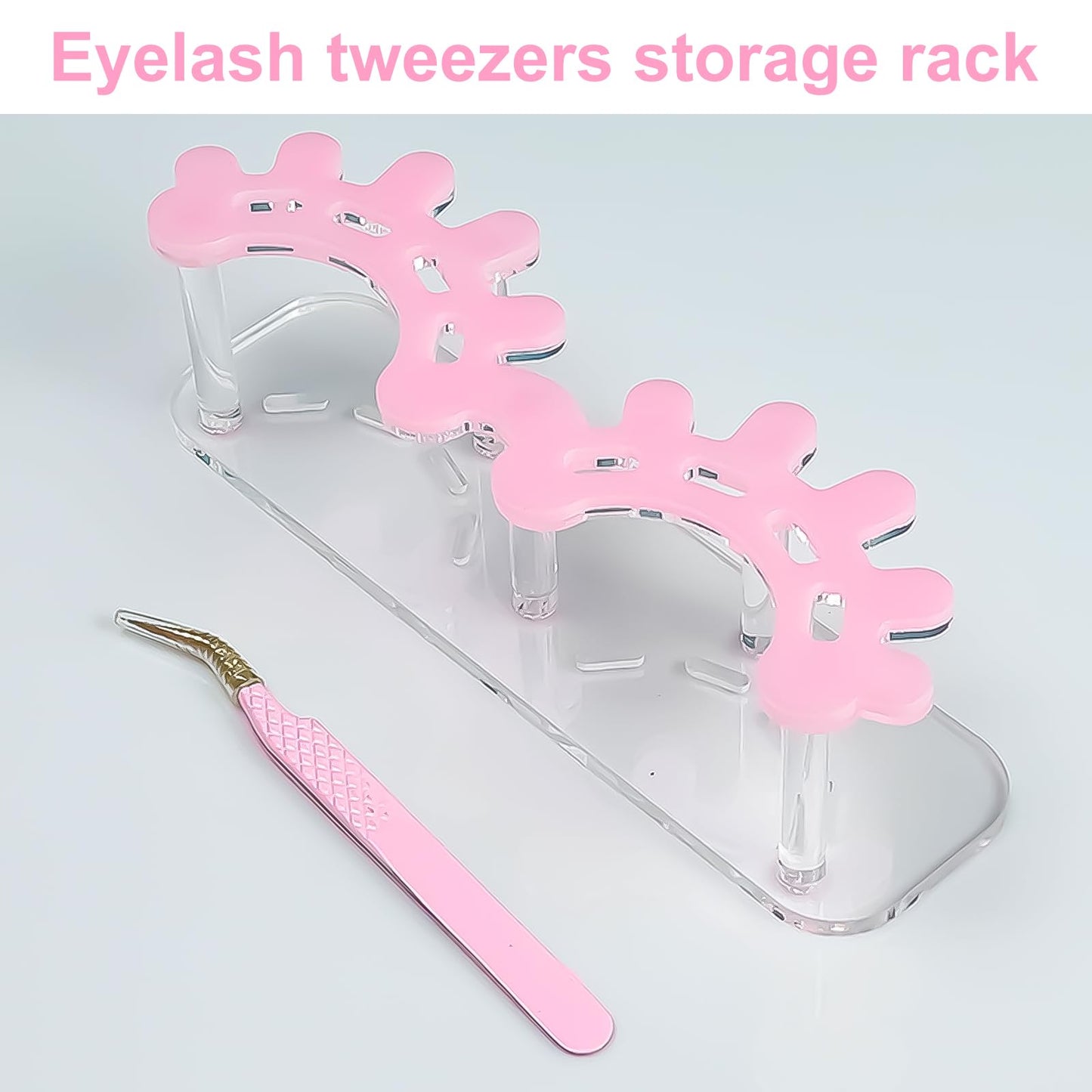 EINCORN Tweezers Stand Holder Tweezers Stand Eyelash Tweezers Storage Rack Tweezers Display Stand Acrylic Tweezers Holder Shelf Beauty and Personal Care EINCORN