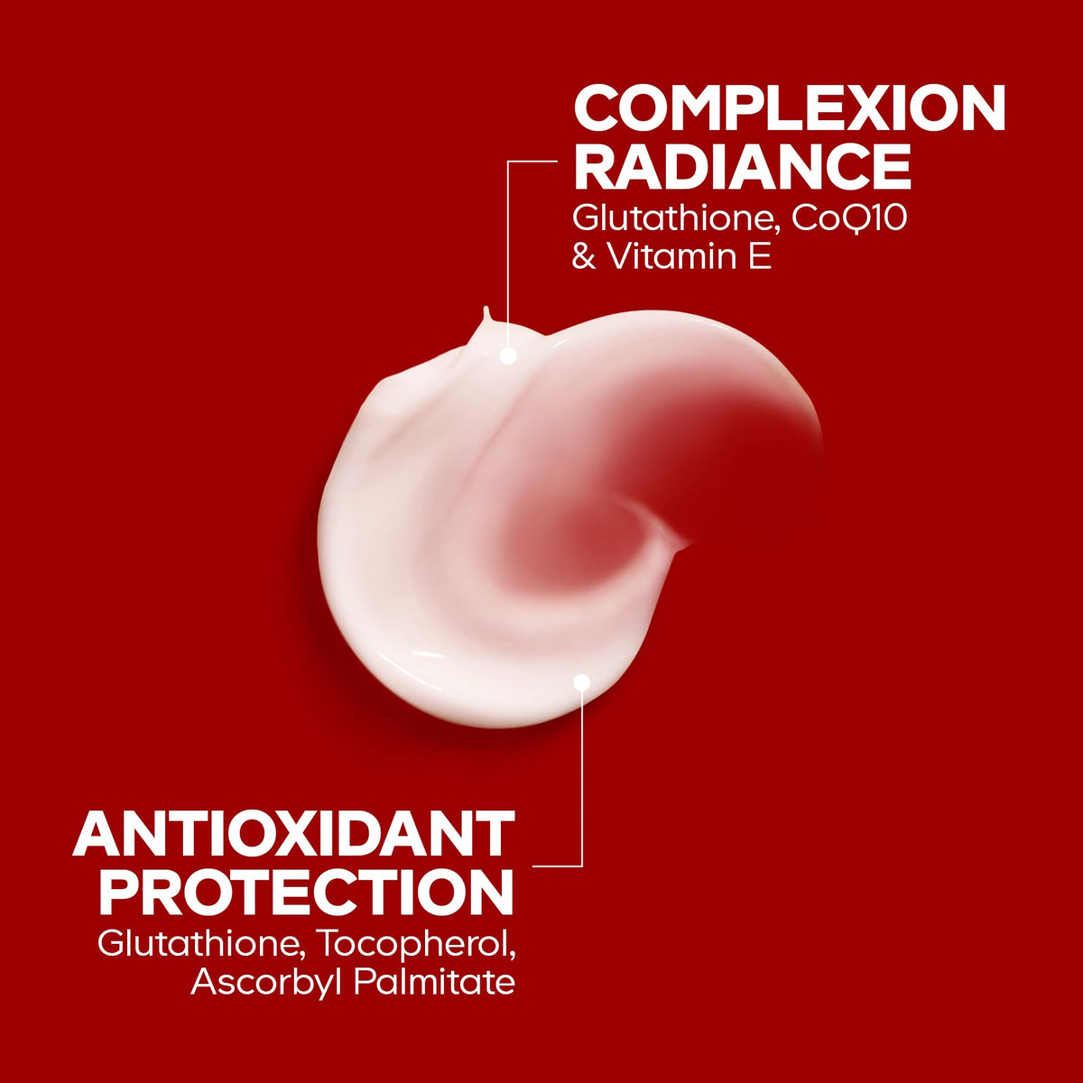 Maison Rouge Brightening Face Cream, Glutathione, Collagen, CoQ10, 1.7 oz