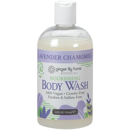 Ginger Lily Farms Botanicals Nourishing Body Wash, 100% Vegan & Cruelty-Free, Lavender Chamomile Scent, 12 Fl Oz Beauty & Personal Care Ginger Lily Farms
