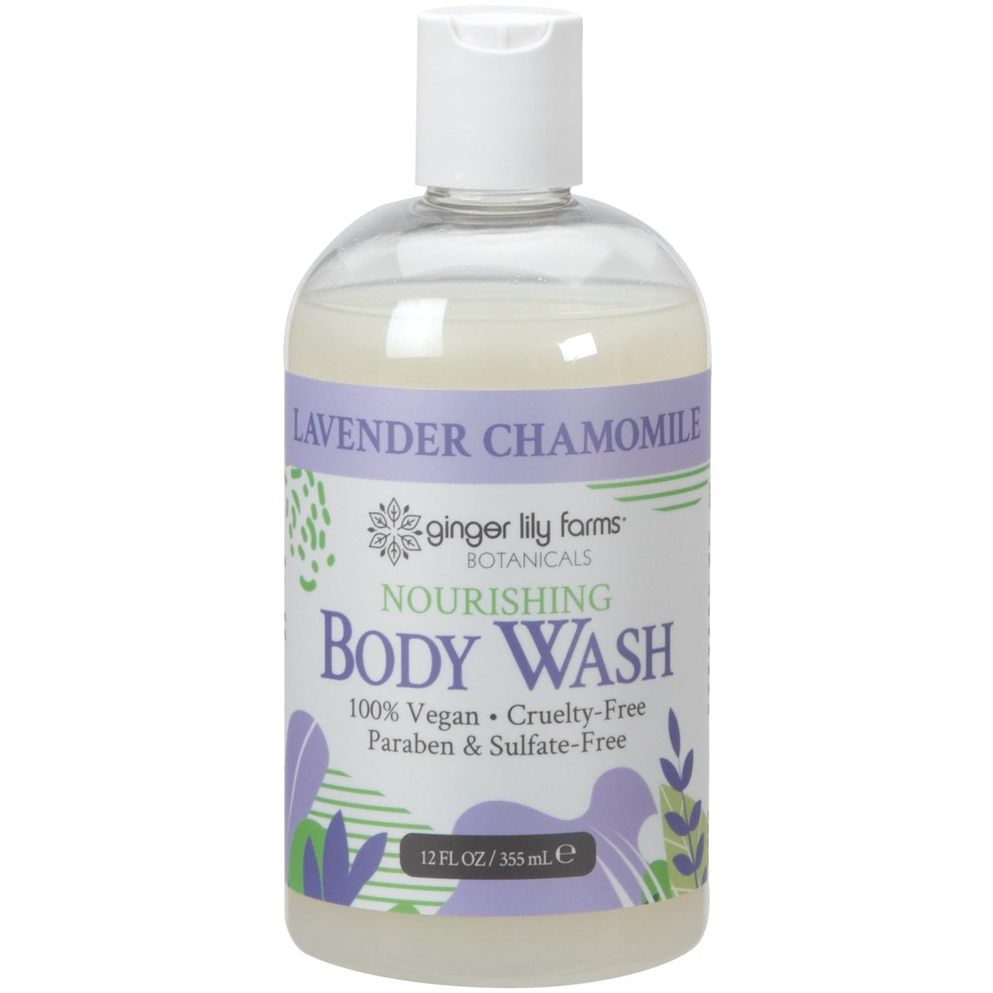 Ginger Lily Farms Botanicals Nourishing Body Wash, 100% Vegan & Cruelty-Free, Lavender Chamomile Scent, 12 Fl Oz Beauty & Personal Care Ginger Lily Farms