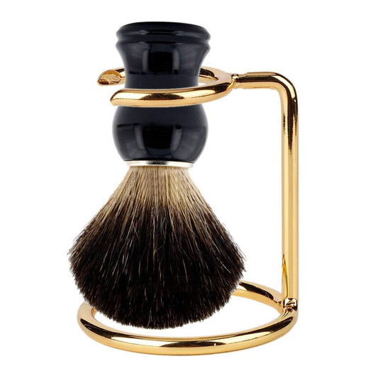 Men Shaving Brush Stand for Men, Gold Stainless Steel Shave Brush Stand Beard Brush Holder Shaving Accessories for Home, Salon, Hotel and Travel Beauty and Personal Care Agatige