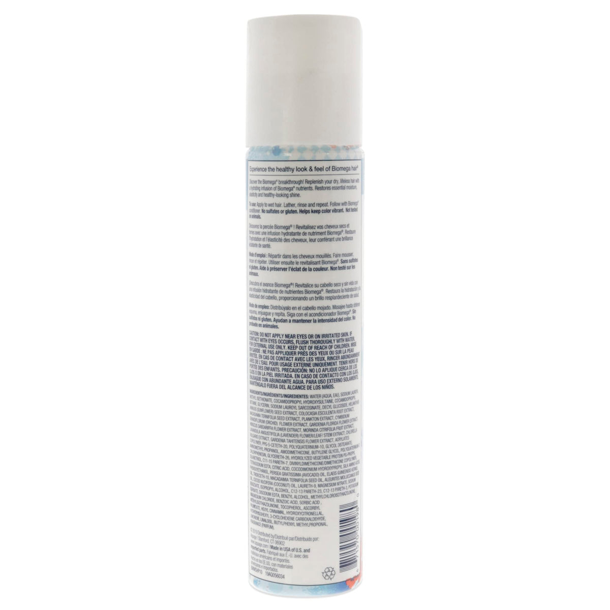 BIOMEGA Moisture Shampoo, Hydrating Formula Cleanses, and Infuses Hair with Omega-Rich Moisturizers and Keratin Amino Acids, 10 oz