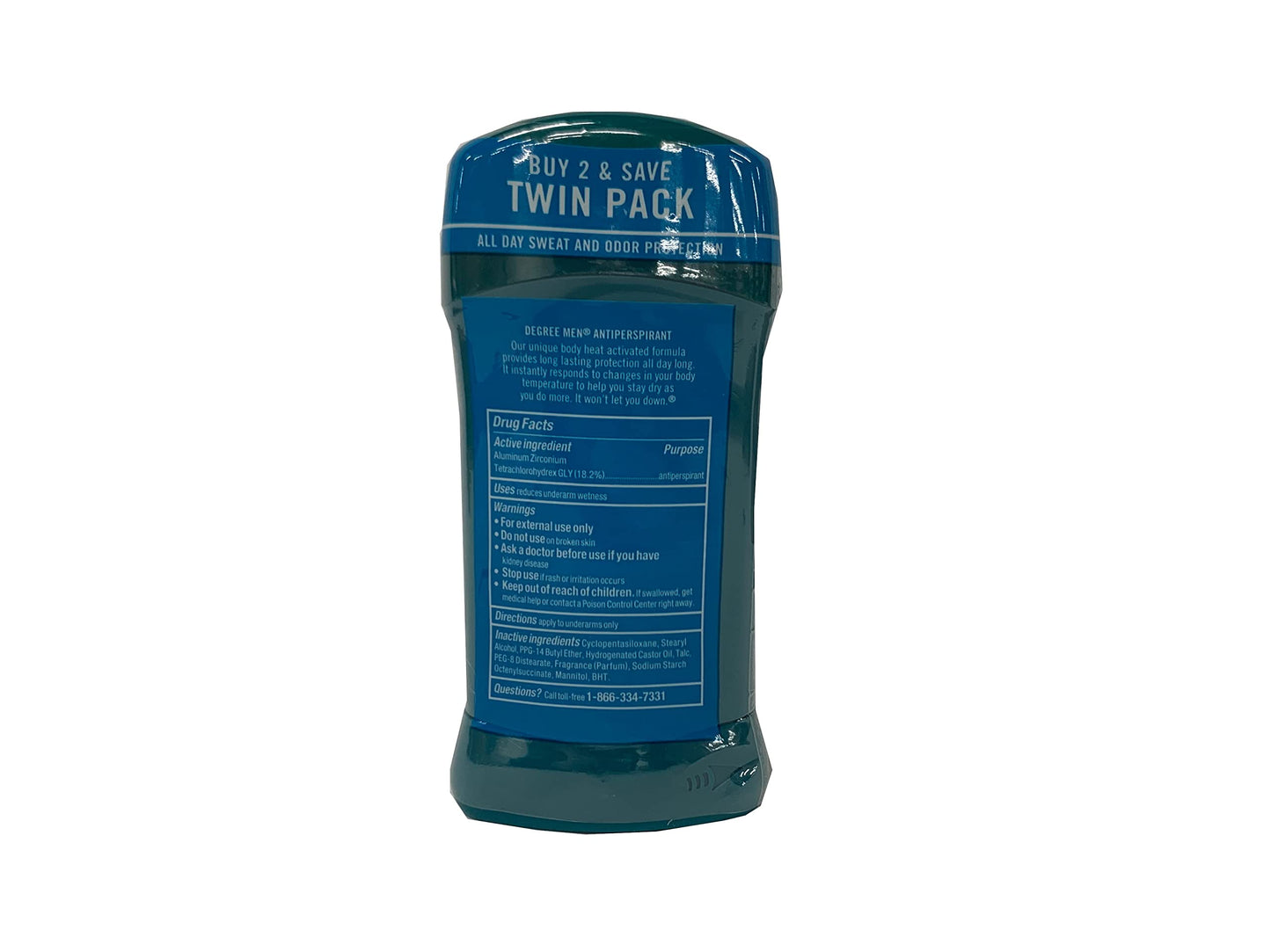 Degree Men Dry Protection Antiperspirant & Deodorant, Twin Pack, Cool Rush 2.7 oz Beauty and Personal Care Degree