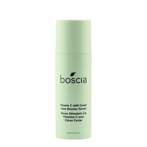 boscia Vitamin C with Caviar Lime Booster Serum - Vegan, Cruelty-Free, Natural & Clean Skin Care - Vitamin C Serum with AHA-Rich Caviar Limes Beauty & Personal Care BOSCIA