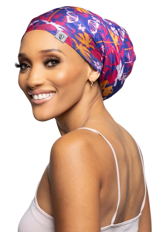 Fairy Black Mother Dreadlocks Satin Locs Bonnet Cap for Men and Women(Roseblue, Medium) Beauty and Personal Care My Fairy Black Mother