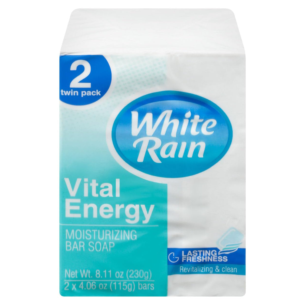 White Rain, Vital Energy Moisturizing Bar Soap 2 Pack, 4 Ounce Beauty & Personal Care White Rain