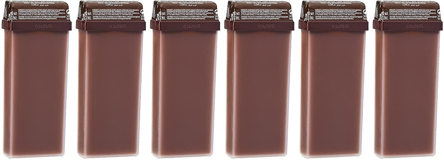 Beauty Image Chocolate Warm Wax Roll On - Pack of 6 Beauty and Personal Care Beauty Image