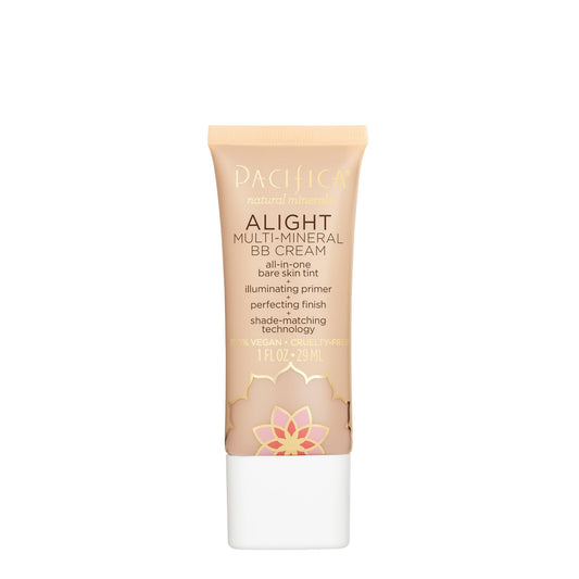 Pacifica Alight Multi-Mineral BB Cream - Shade 11 Light Tinted Moisturizer & Primer in One, Sheer Glowing Coverage, Hydrates, Primes & Perfects, 100%