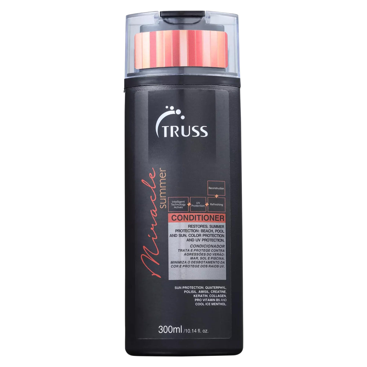 TRUSS Miracle Summer Conditioner - Moisturizing Conditioner, Protects Hair From Sun, UV, Ocean & Pool Water, Adds Shine, Prevents Color Fading - All Beauty & Personal Care TRUSS