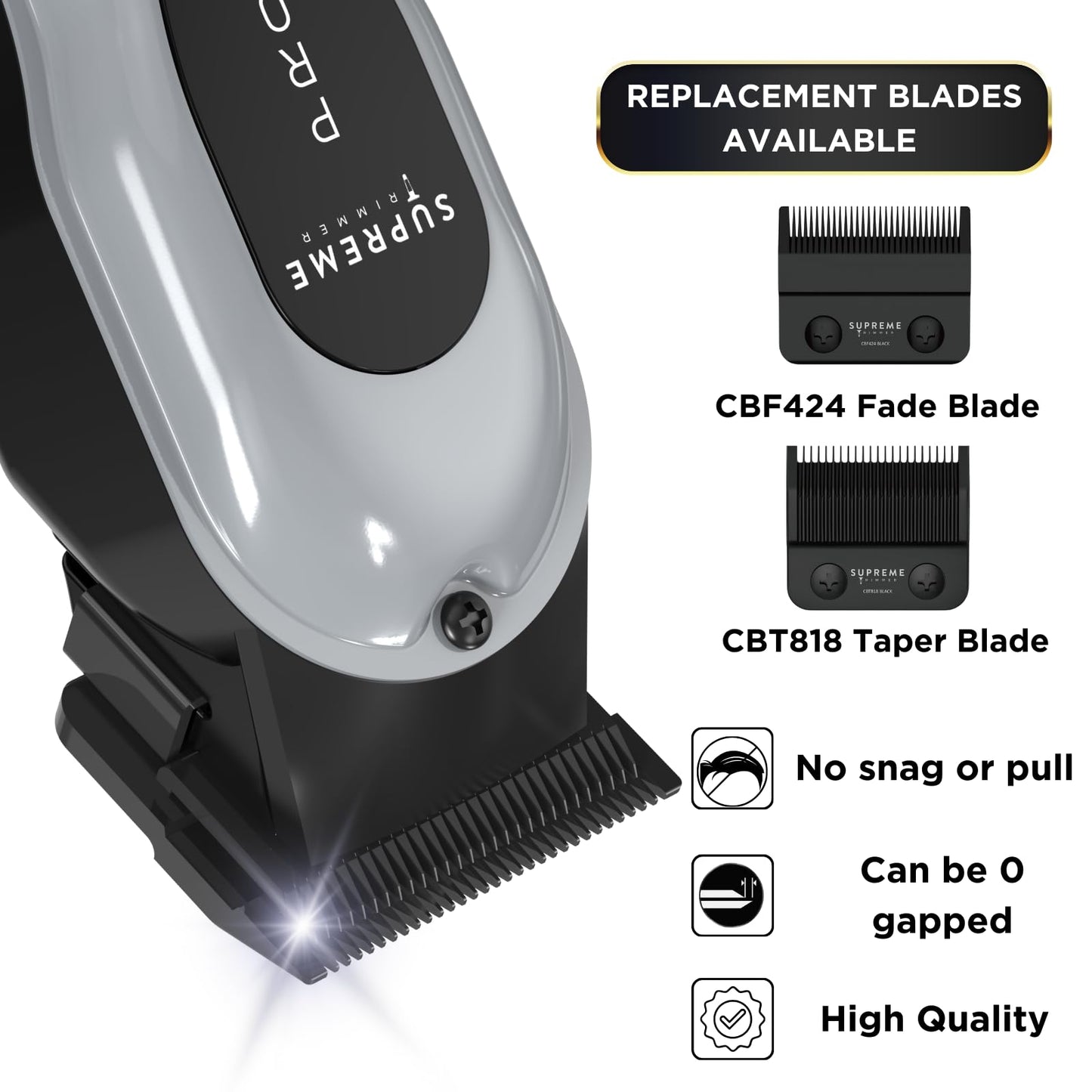 Supreme Trimmer Pro Clipper Lite - 210 Min Run Time Professional Hair Cutting Tool Set + Hair Comb, Scissors & Fade Blade - STC5000 Beauty and Personal Care Supreme Trimmer