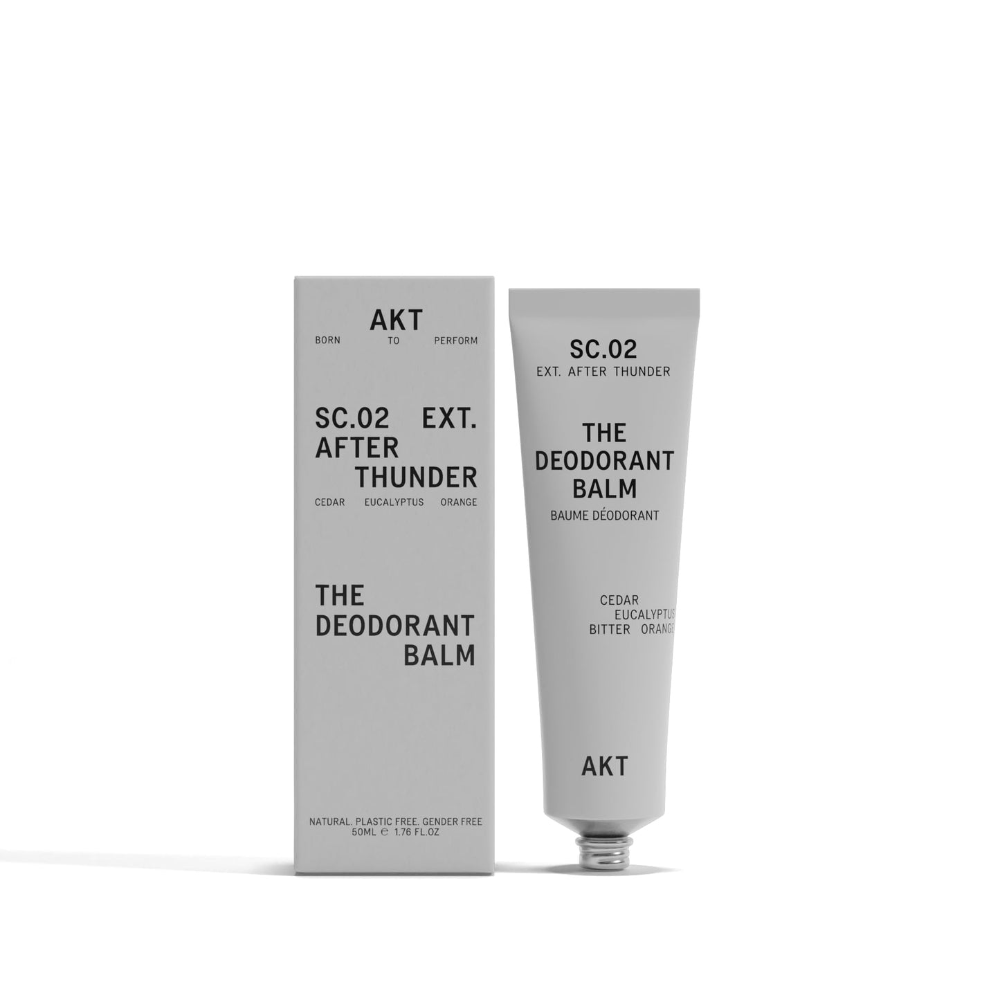 AKT Deodorant Balm 1.7 Fl Oz, Natural Deodorant for Men and Women, Award-Winning, Multi-use, Cream Deo Without Aluminum, Sc.02 After Thunder, Plastic Beauty and Personal Care AKT