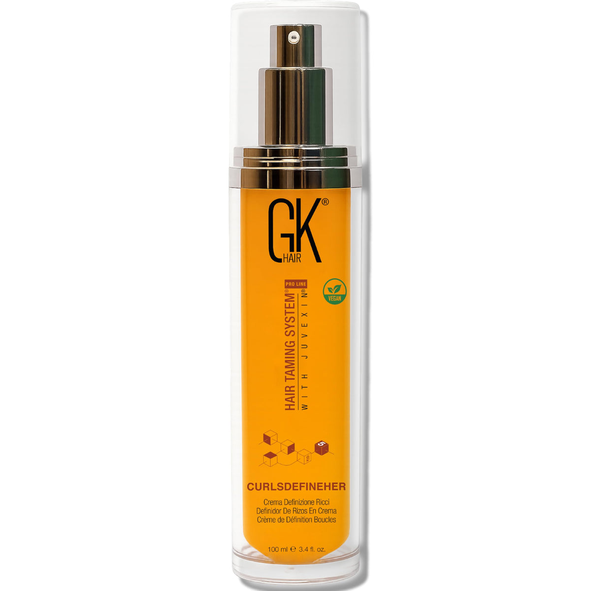 GK HAIR Global Keratin CurlsDefineHer (3.4 Fl Oz/100ml) Curl Defining Cream Curl Activator/Moisturizing Cream, Frizz Control for Natural Hair (3.4 fl Beauty & Personal Care GK HAIR