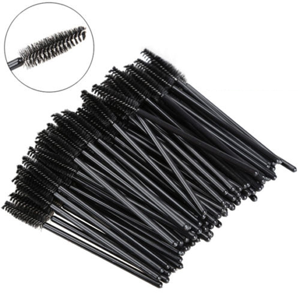 yueton Pack of 100 Disposable Eyelash Brushes Wands Mascara Applicator Beauty & Personal Care yueton