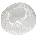 Disposable 100 Pcs Plastic Waterproof Clear Shower Caps Bath Shower Hair Caps For Women and Men Beauty & Personal Care Wresty
