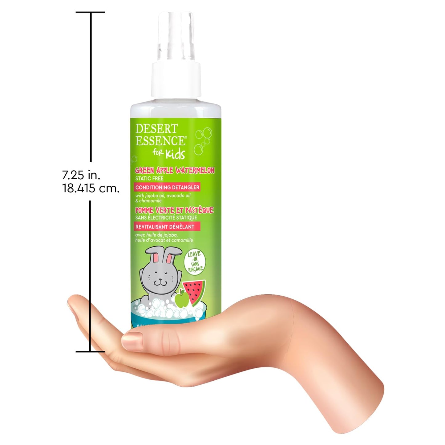 Desert Essence Kids Conditioing Detangler Spray 8.0 fl oz - Vegan, Gluten-Free. Cruelty-Free - Leaves hair smooth, shiny and easy to comb through Beauty & Personal Care Desert Essence