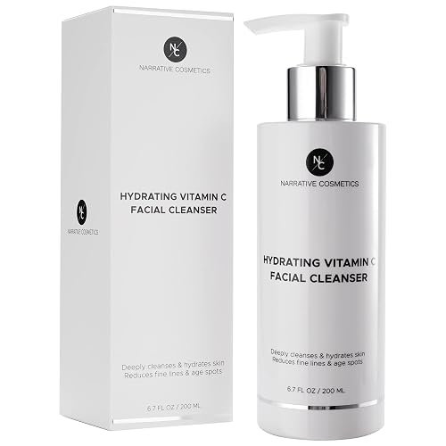 Narrative Cosmetics Vitamin C Face Wash Cleanser - Ultimate Water-Based Face Cleanser for Women - Anti-Aging and Gentle for All Skin Types- 6.7 Fl Oz Beauty & Personal Care Narrative Cosmetics