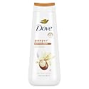 Dove Body Wash Pamper Shea Butter & Vanilla for 24hr Lotion-Soft Skin Moisturizing Skin Cleanser with No Sulfates No Parabens 20 oz Beauty & Personal Care Dove