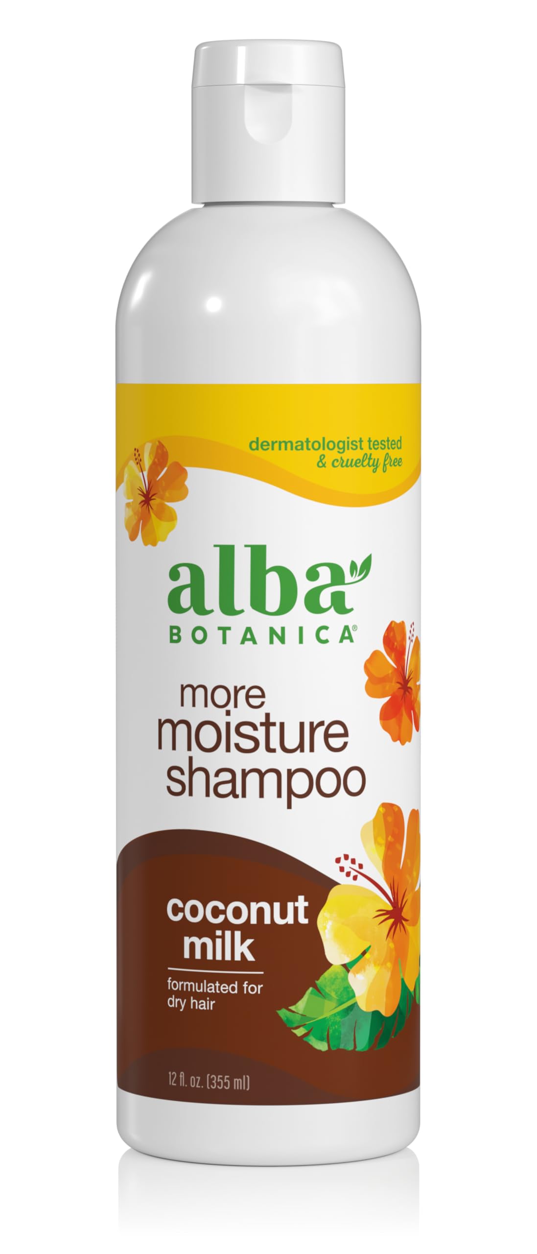 Alba Botanica More Moisture Shampoo, Coconut Milk, 12 Oz (Packaging May Vary) Beauty & Personal Care Alba Botanica