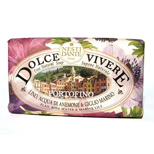 Nesti Dante Dolce Vivere Fine Natural Soap - Portofino - Flax, Rose Water & Marine Lily 250g/8.8oz Beauty & Personal Care Nesti Dante