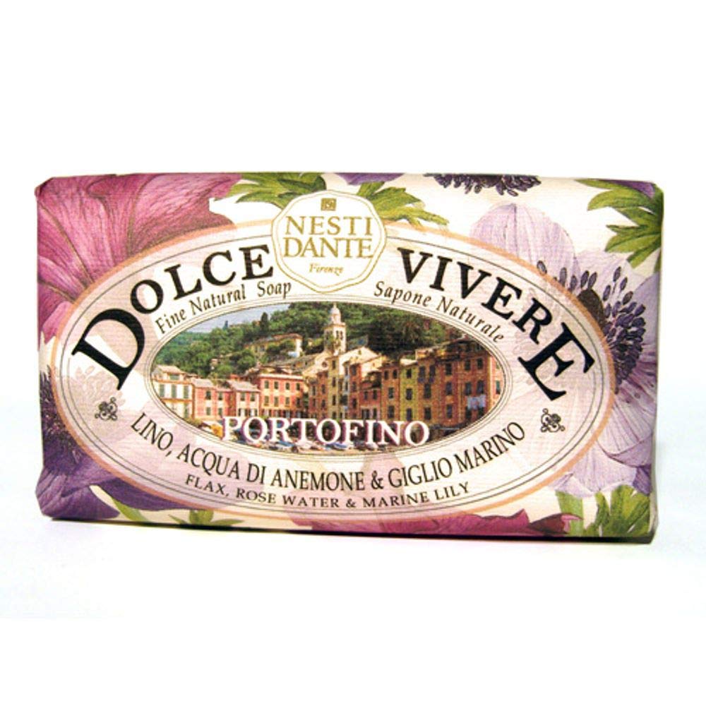 Nesti Dante Dolce Vivere Fine Natural Soap - Portofino - Flax, Rose Water & Marine Lily 250g/8.8oz Beauty & Personal Care Nesti Dante