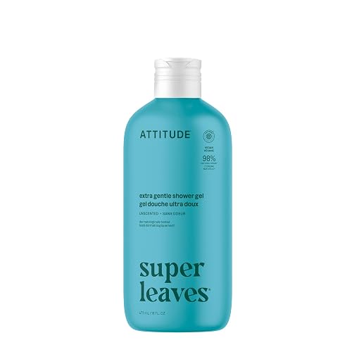 ATTITUDE Body Wash, EWG Verified Shower Gel, Dermatologically Tested, Plant and Mineral-Based, Vegan Personal Care Products, Extra Gentle, Unscented Beauty & Personal Care BIO SPECTRA ATTITUDE