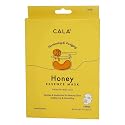 Cala Honey Essence Facial Sheet Masks, 5 Pack - Illuminating Vitamin B3 (Niacinamide) Face Masks, Ultra-Thin 5-Min No-Rinse Hydrating Sheets for Dry Beauty & Personal Care Cala