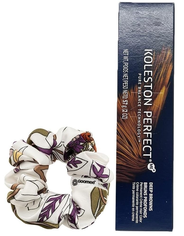 Koleston Perfect 9/7 Very Light Blonde/Brown Permanent Hair Color | Koleston Perfect ME+ Hair Dye 2 Ounce and Goomee Scrunchie (Bundle) Beauty & Personal Care Goomee