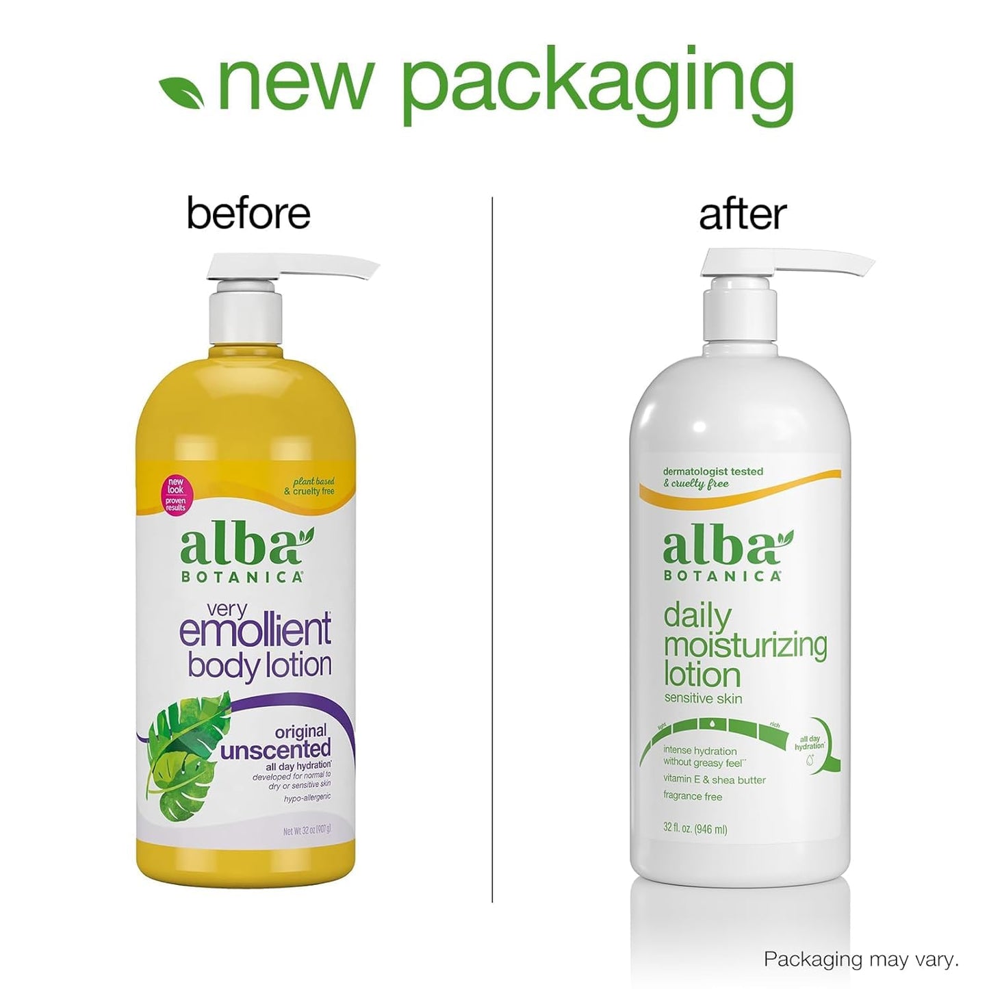 Alba Botanica Lotion Emollient Unscented, 32 Fl Oz Beauty & Personal Care Alba Botanica