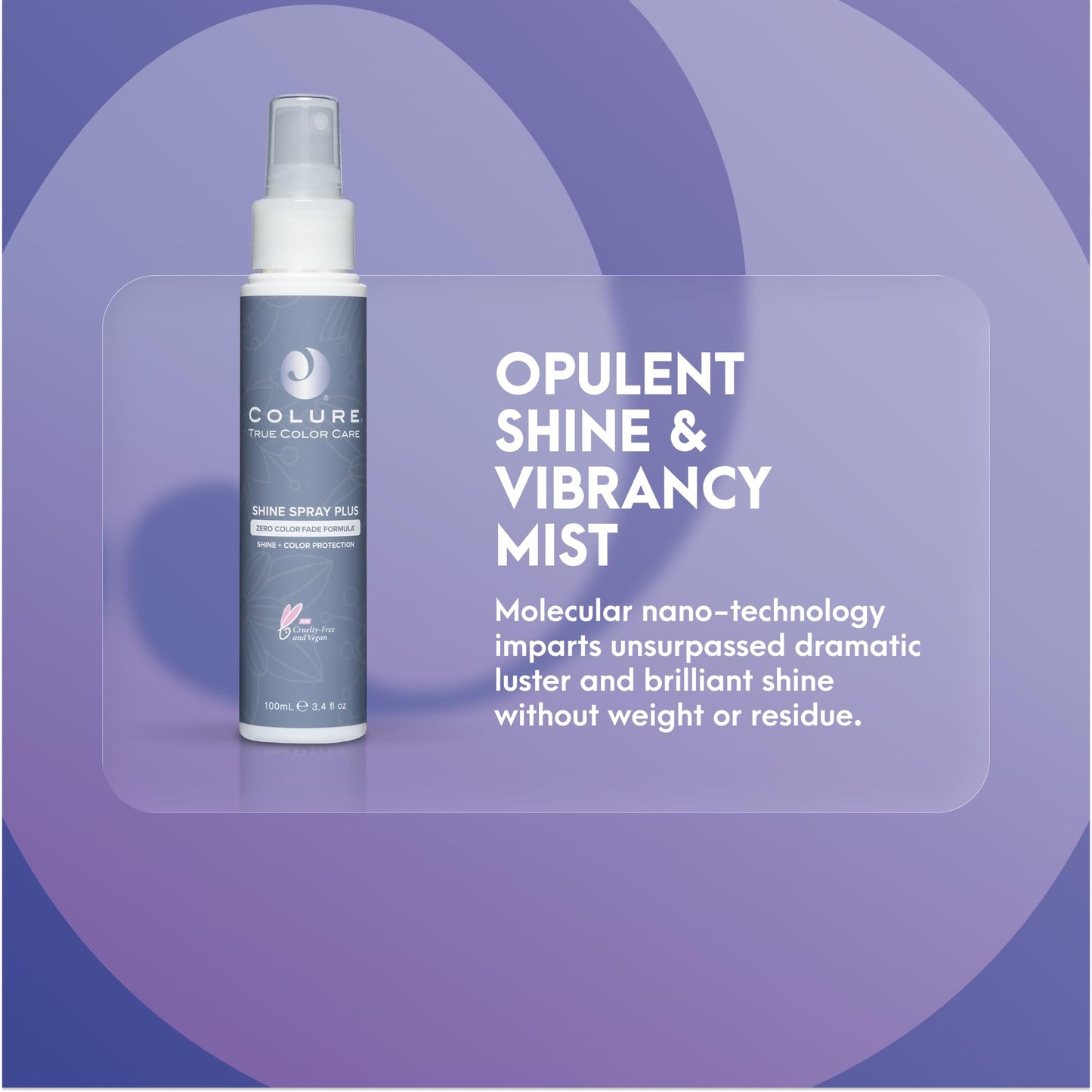 COLURE Shine Spray Plus 3.4 oz - Glossy High Shine Finishing Spray with Heat Protection and Anti Frizz Humidity Shield Beauty & Personal Care COLURE