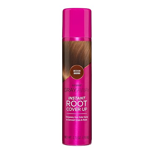 EVERPRO Gray Away Instant Root Cover Up Spray 2.5oz - Medium Brown Beauty & Personal Care EVERPRO