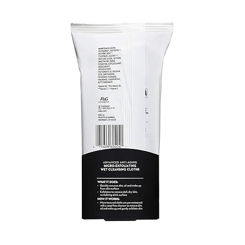 OLAY Regenerist Advanced Anti-Aging Micro-Exfoliating Cleansing Cloths 30 Each (Pack of 4) Beauty & Personal Care Olay