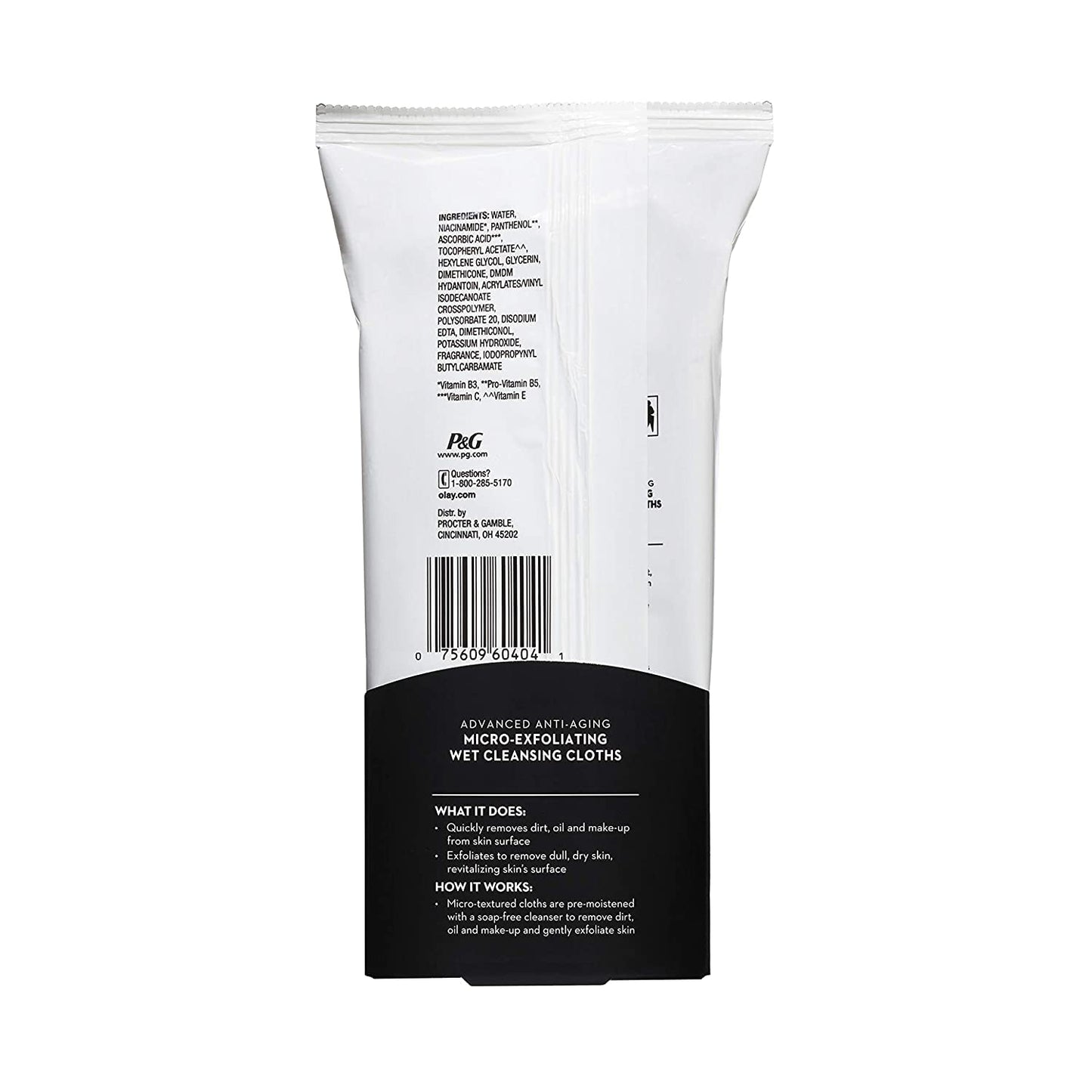 Olay Regenerist Micro-Exfoliating Wet Cleansing Cloths 30 Count (Pack of 2) Beauty & Personal Care Olay