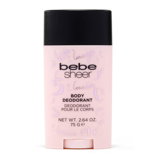 bebe Sheer Deodorant Stick - Aluminum Free Deodorant for Women - Fruity Floral and Citrus Scent - Smooth Glide - Long-Lasting 24H Freshness - 2.64 oz Beauty and Personal Care bebe