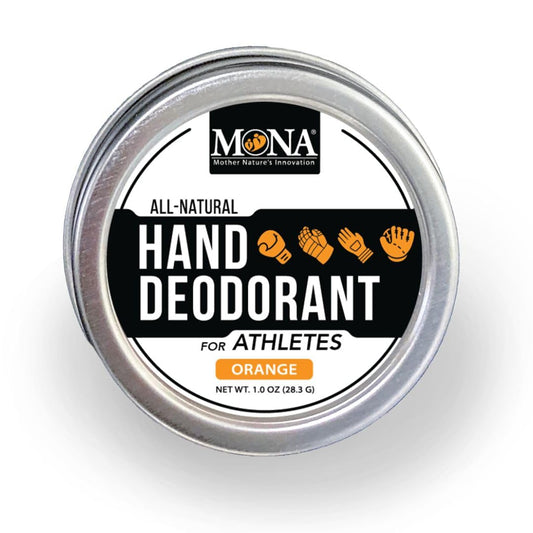 Hand Deodorant for Athletes - Deodorize and Nourish hands - Absorbs Moisture - 100% Natural, Vegan and Cruelty-Free - For Sports Players with Gloves Beauty and Personal Care MONA
