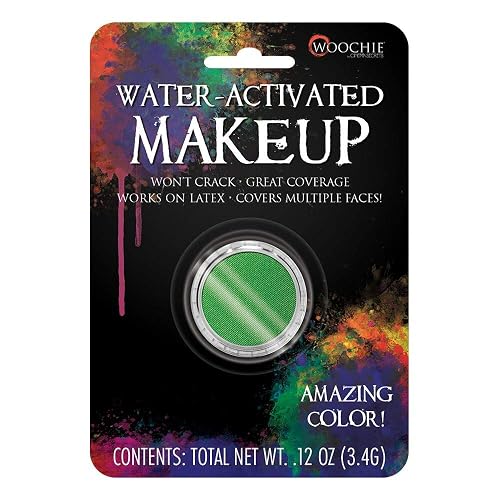 Woochie Water Activated Makeup - Professional Quality Halloween and Costume Makeup - (Green, 1.0 oz) Beauty & Personal Care Woochie