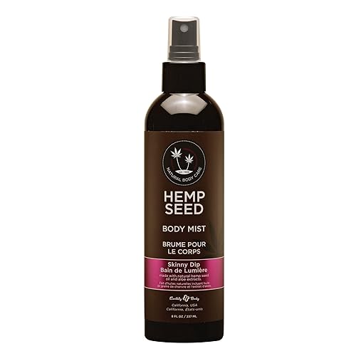 Earthly Body Hemp Seed Moisturizing Body Mist, Skinny Dip, 8 Fl Oz Beauty & Personal Care Earthly Body