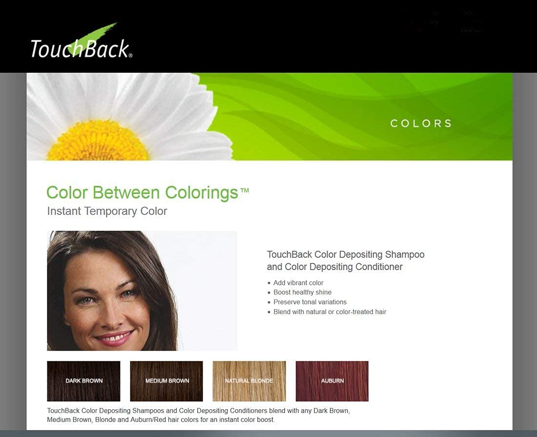 TouchBack Auburn Color Shampoo and Conditioner Set Beauty & Personal Care TouchBack