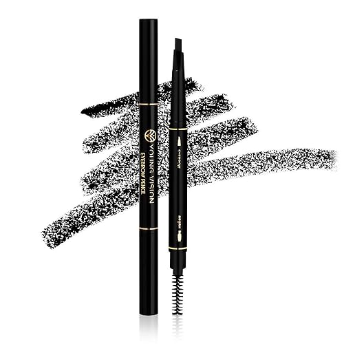 Eyebrow pencil eyebrow Eyebrow Retractable Definer Pencil, eyebrow stylist shape and fill eyebrow pencil, professional eye makeup (01 Black) Beauty & Personal Care UOCK
