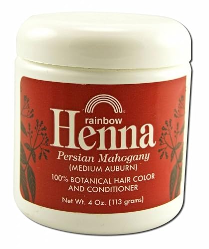 Henna (Persian) - Medium Auburn, Mahogany, 4 oz (Multi-Pack)3 Beauty & Personal Care Rainbow Research