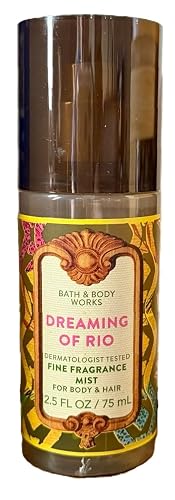 Bath and Body Works Travel Size Fine Fragrance Mist - Classic and Seasonal Scents - 2.5 fl oz each (Dreaming of Rio) Beauty & Personal Care Bath & Body Works
