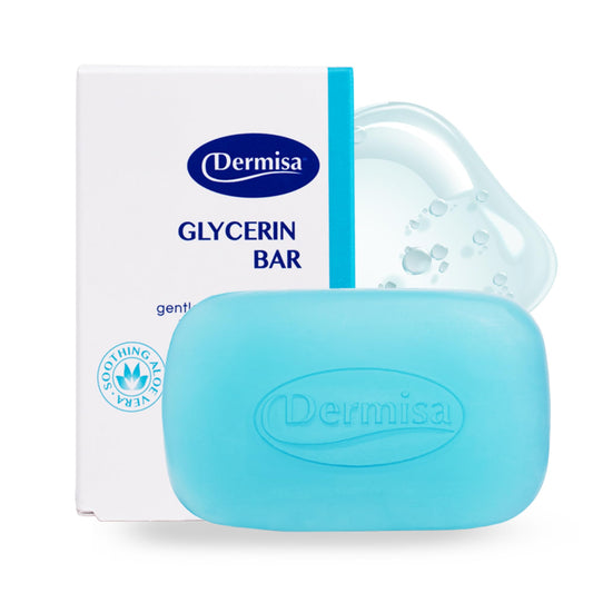 Dermisa Glycerin Bar with Soothing Aloe Vera, Gentle Hydrating Facial Cleanser and Moisturizing Body Soap for All Skin Types, 3.0 Oz Beauty & Personal Care Dermisa